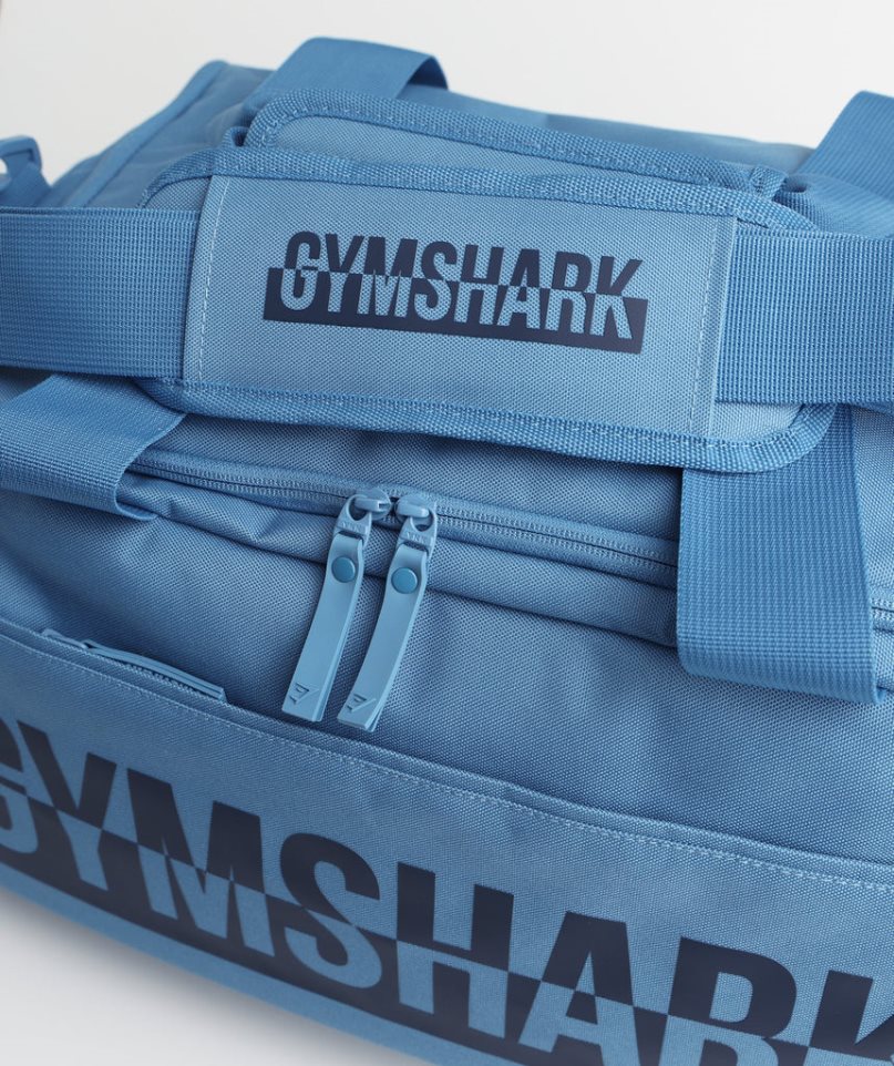 Gymshark Bold Gym Sports Bag Blue | NZ 9MLNUP